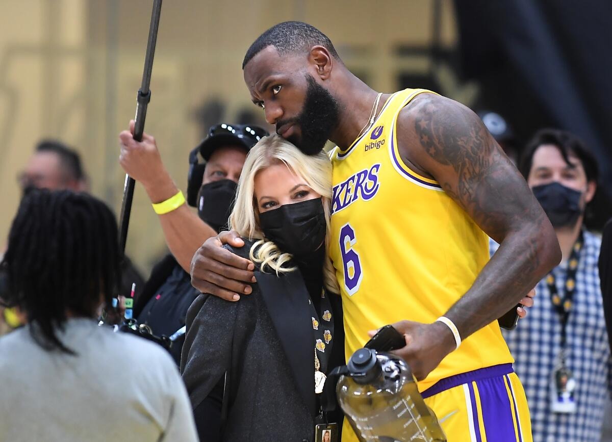 “It’s unfair to pull him into family drama”: Jeanie Buss denies reports of tension with LeBron James