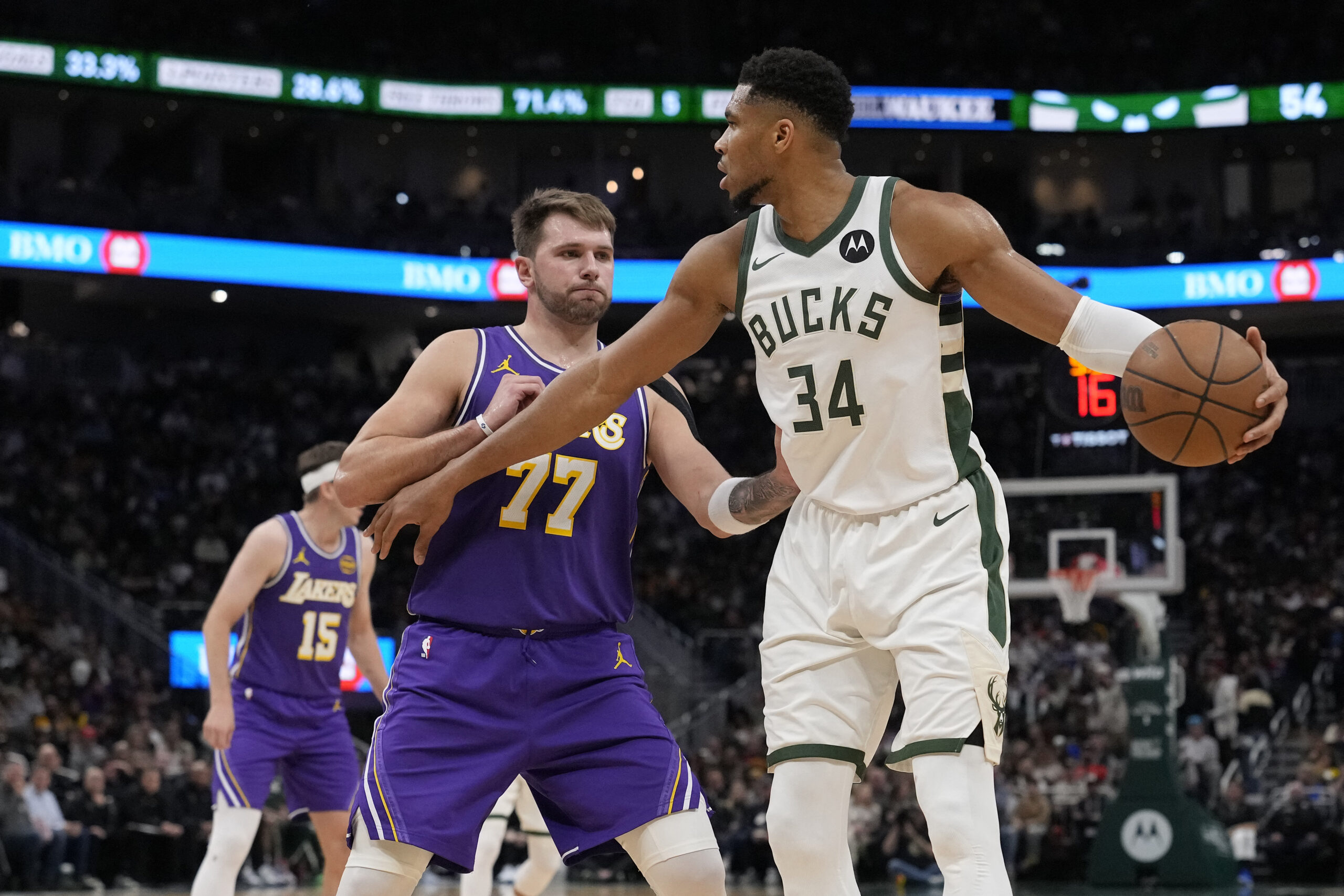 Luka Dončić, Giannis Antetokounmpo maintain lead in second NBA All-Star Fan returns