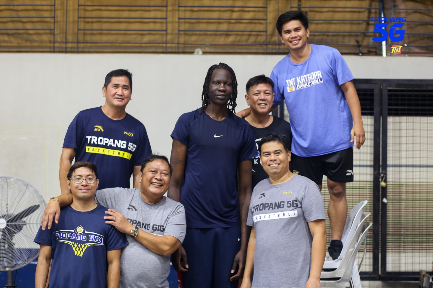 Bol Bol enters evaluation phase as TNT Tropang 5G opens training camp for PBA Commissioner’s Cup title defense