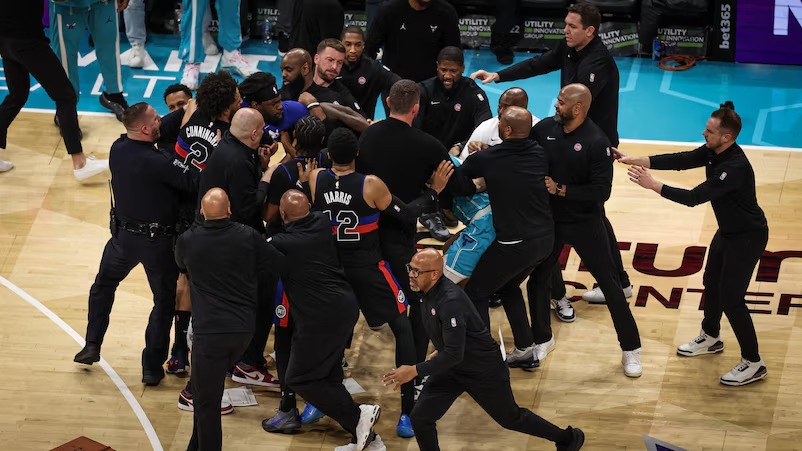 NBA suspends four players after Pistons-Hornets brawl; Isaiah Stewart gets seven games