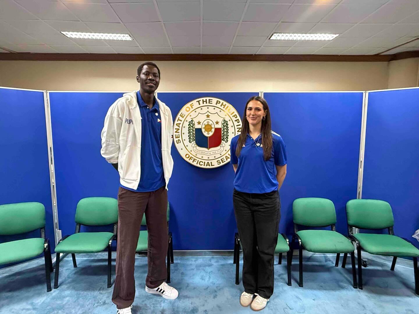 Filipino citizenship bids of Malick Diouf, Elizabeth Means pass Senate on final reading