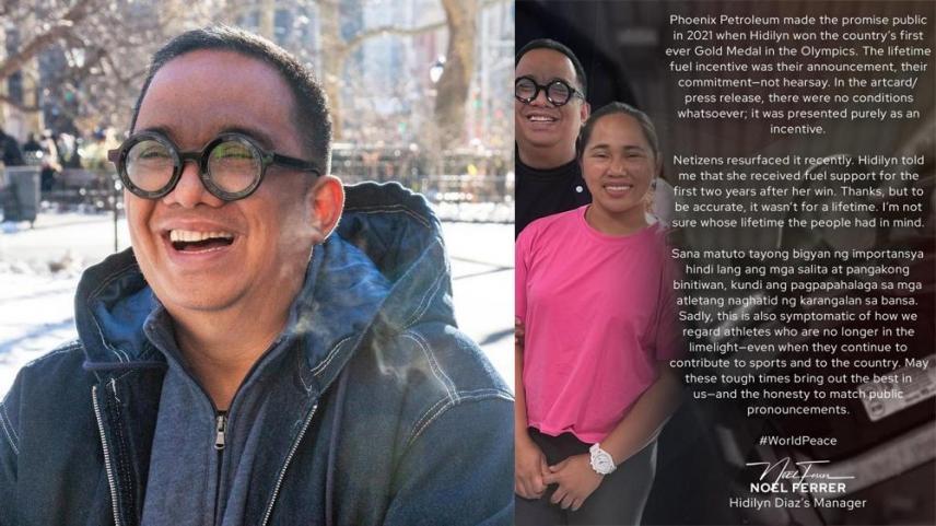 Noel Ferrer raises questions over Phoenix Petroleum’s ‘free fuel for life’ pledge to Hidilyn Diaz