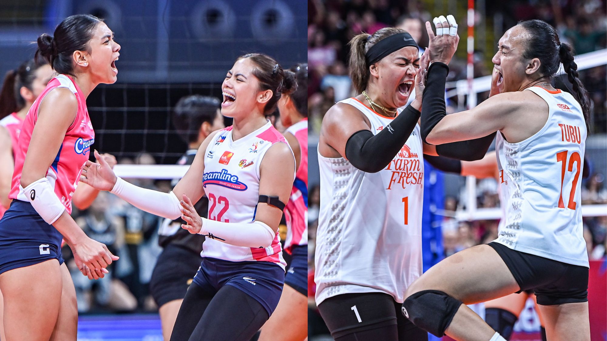 Creamline and Farm Fresh duel for second spot in PVL All-Filipino finals