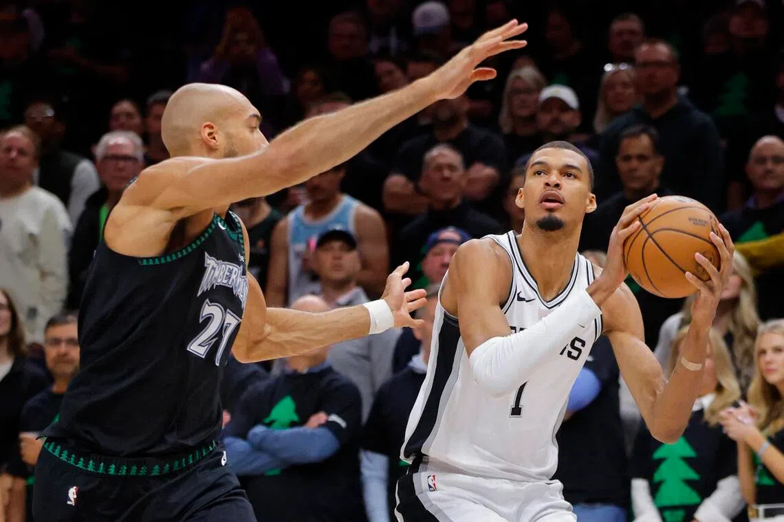 Victor Wembanyama powers Spurs past Timberwolves 