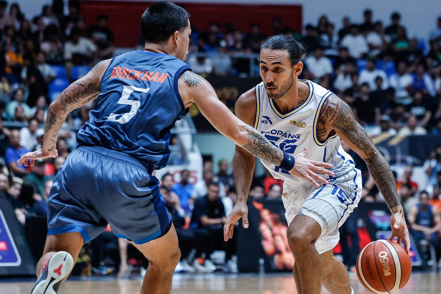 Jordan Heading breaks out of slump as TNT outlast Meralco in Game 1