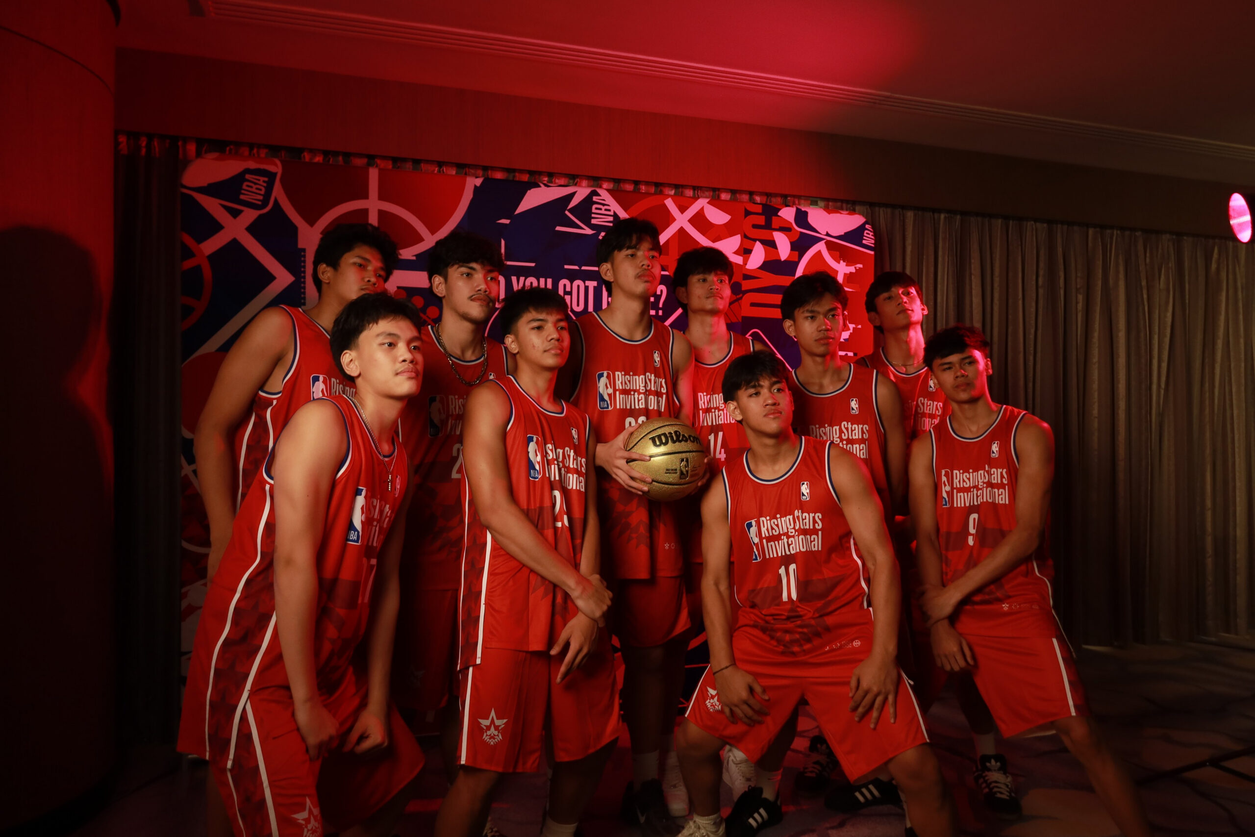 FEU Boys and UST Girls banner PH Flag in NBA Rising Invitationals