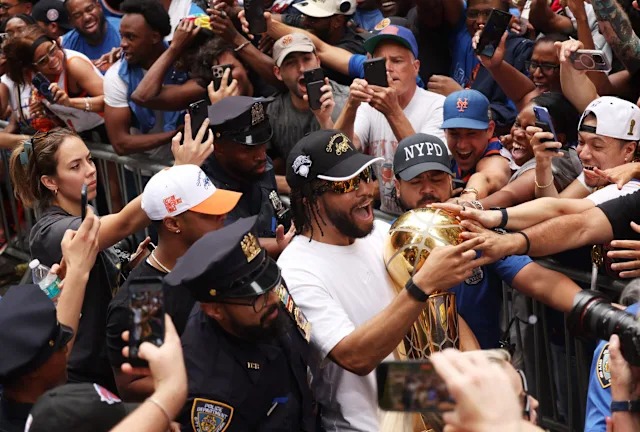 “They don’t deserve it”: Jalen Brunson fires back at critics during Knicks’ championship parade
