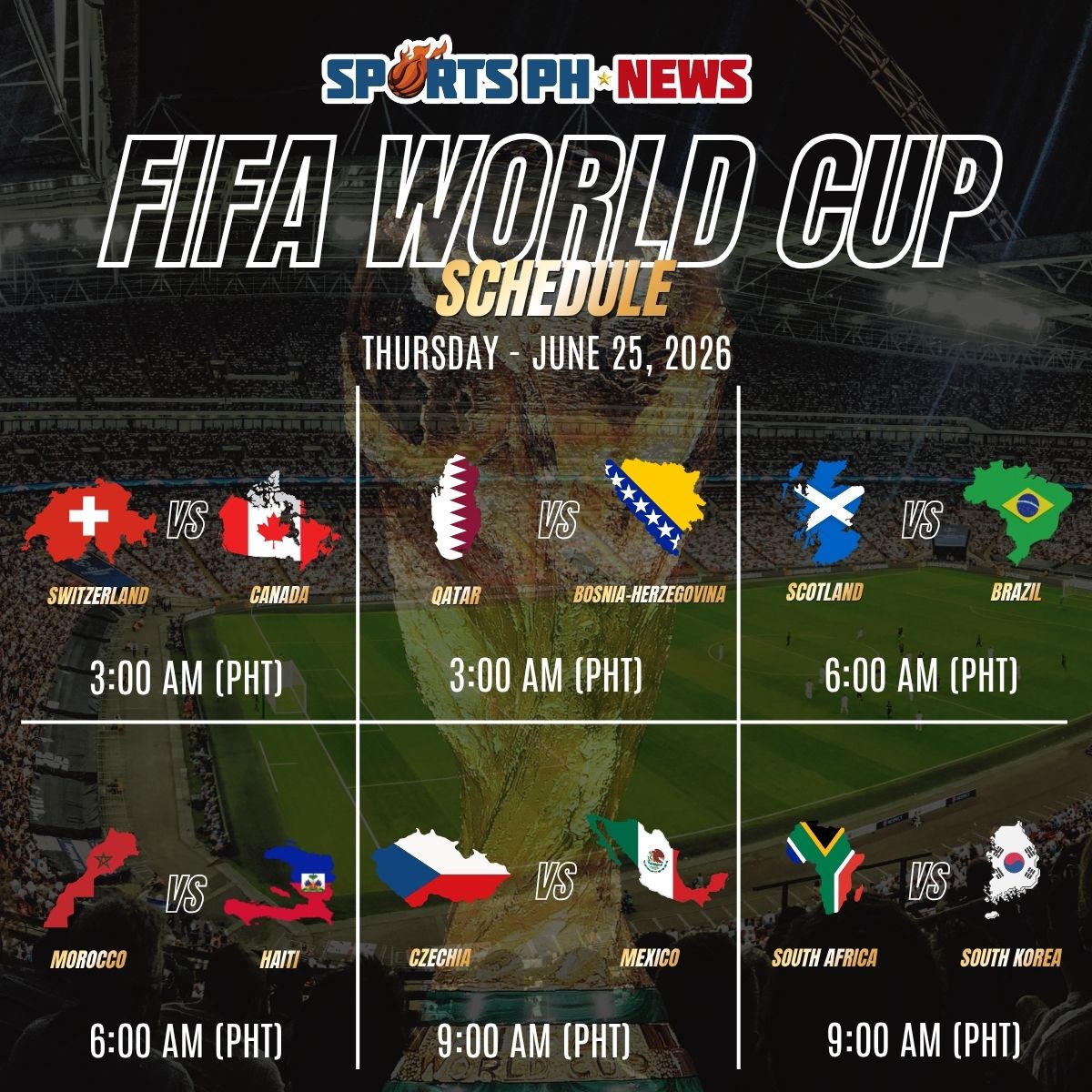 FIFA World Cup preview: Brazil seeks momentum, Mexico targets group control, Canada fights for top finish in final group stage matches