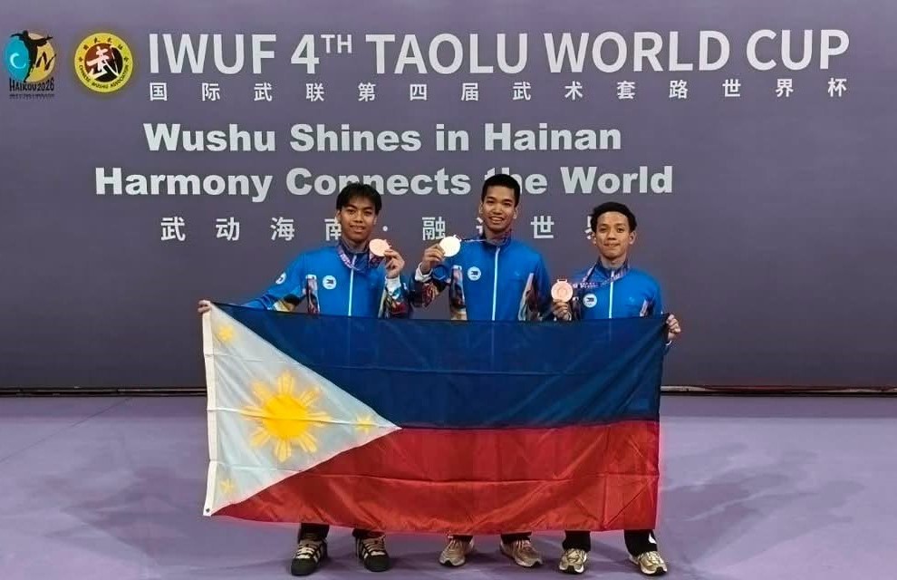 Philippine Wushu trio delivers podium finish at Taolu World Cup in China