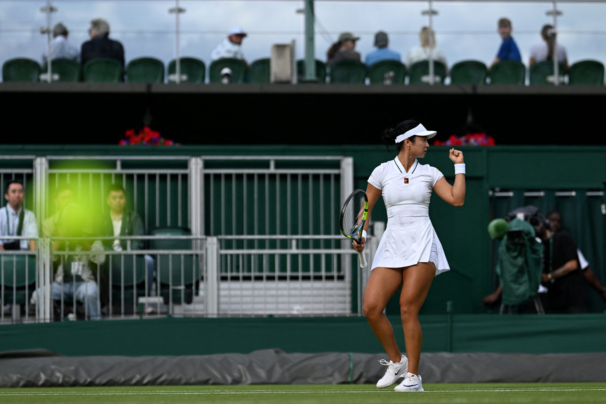 Alex Eala wastes no time, powers into Wimbledon second round 