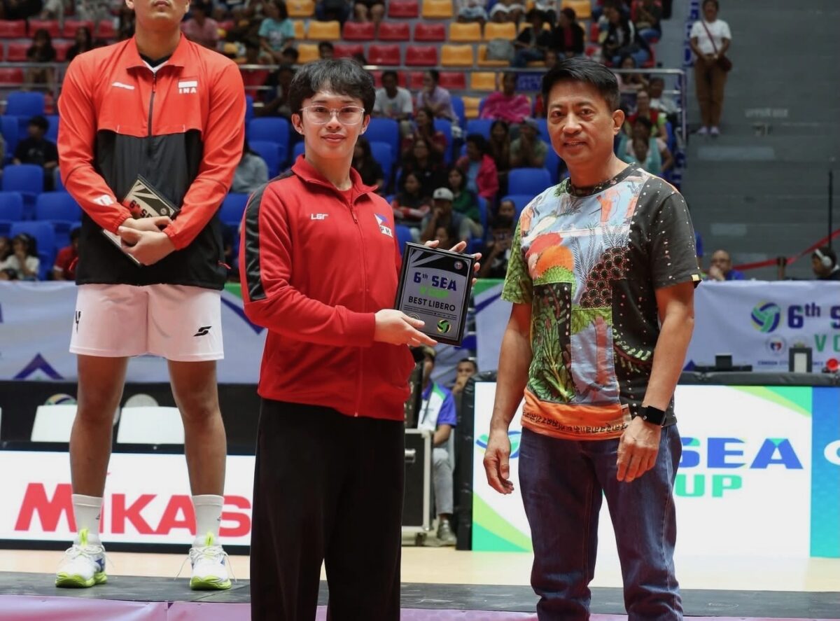 Josh Ybañez proves libero switch is paying off with back-to-back SEA V.Cup Best Libero awards 