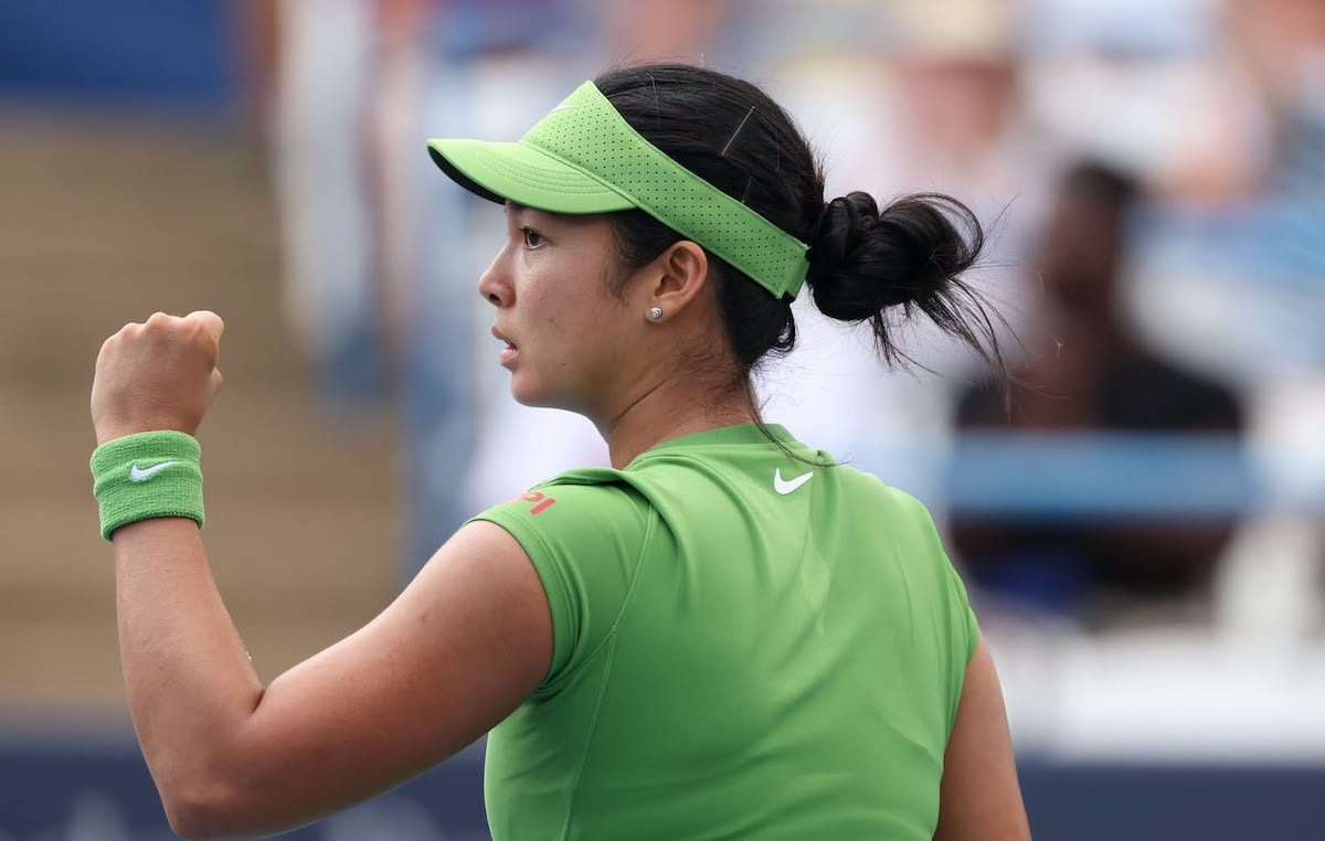 Alex Eala stuns Olympic champion Qinwen Zheng, advances at DC Open