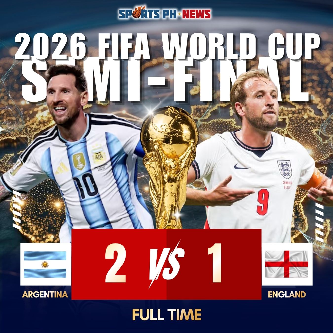 Argentina stuns England with late comeback to reach FIFA World Cup 2026 final