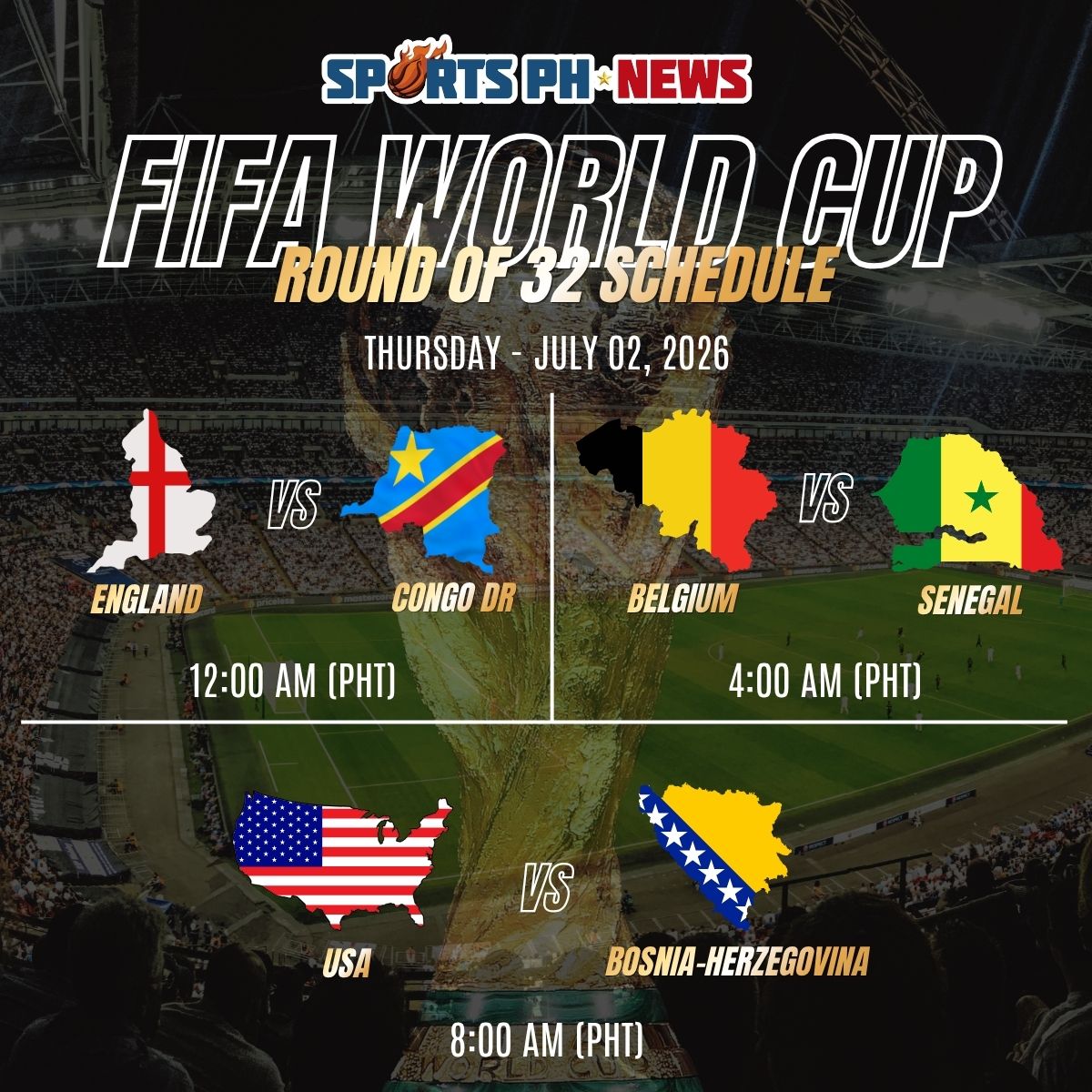 FIFA World Cup preview: England eyes strong finish, Belgium targets progression, USA fights for knockout stage survival