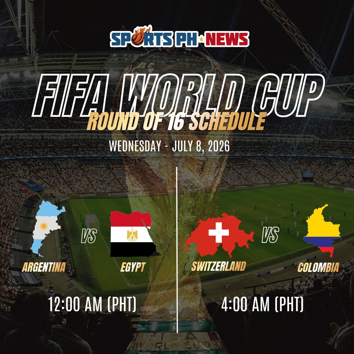 FIFA World Cup preview: Argentina puts unbeaten World Cup run on the line as Switzerland, Colombia clash in Round of 16