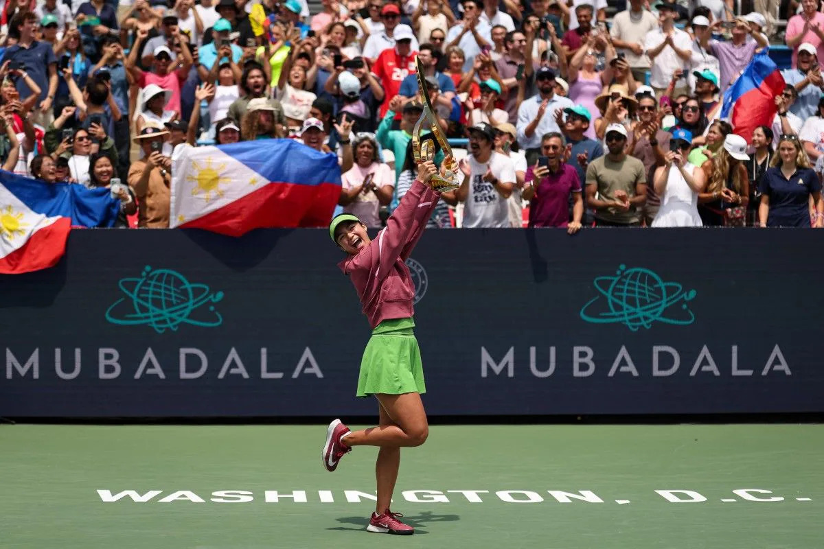 “Maraming salamat, mga kababayan”: Alex Eala expresses gratitude to Filipino fans after breakthrough DC Open victory