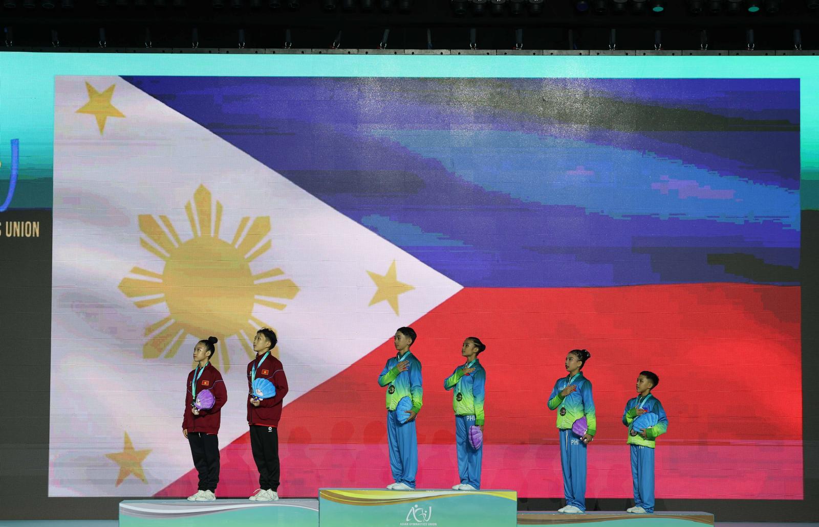 Philippine youth mixed pairs strike gold as host nation opens Aerobic Gymnastics Asian Championships 